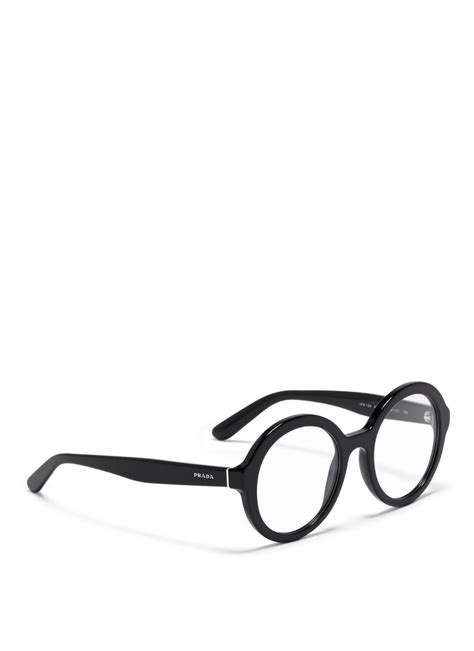 prada black metal round glass|prada eyewear archive.